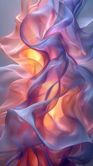 Obraz premium Abstract of a pink and purple fabric with a light