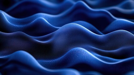 Obraz premium Fluid Blue Waves: Elegant Fabric Texture for Modern Design