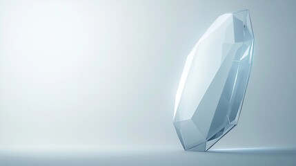 Digital Shield Blocking Viruses and Malware with Soft Natural Lighting and Blank Space for Branding