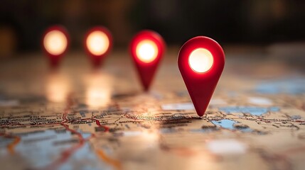 Dynamic Digital Map Visualizing Global Online Attack Hotspots with Warning Icons