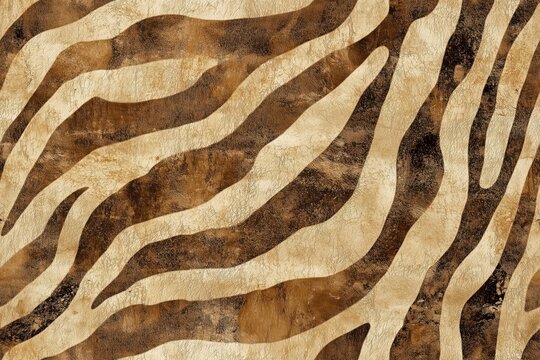 Padr&otilde;es cont&iacute;nuos de texturas de pelagem animal, incluindo listras de tigre e manchas de leopardo, estilo realista e detalhado, criado por IA generativa.