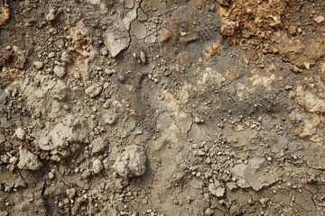 Obraz premium Image of Brown soil dirt surface. Texture for background usage