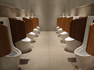 Public Restroom Men's Urinal