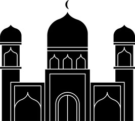Mosque filled vector