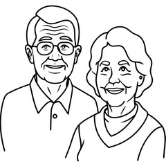  elderly couple