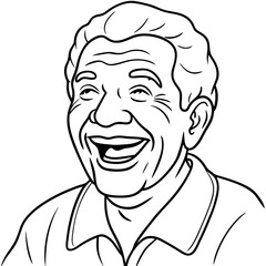  elderly man laughing