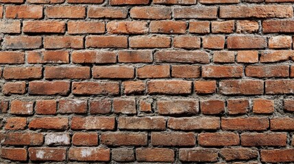 Obraz premium Rustic Red Brick Wall Texture for Creative Backgrounds