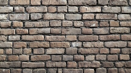 Fototapeta premium Textured Antique Brick Wall for Urban Aesthetic