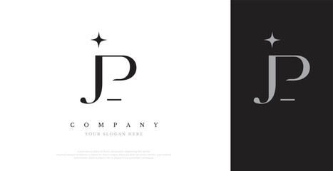 Initial JP Logo Design Vector 