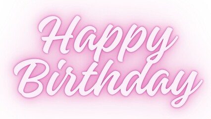 Happy Birthday Text Background Image
