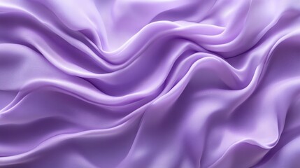 Obraz premium Elegant Lavender Silk Fabric with Fluid Drapery for Fashion and Design