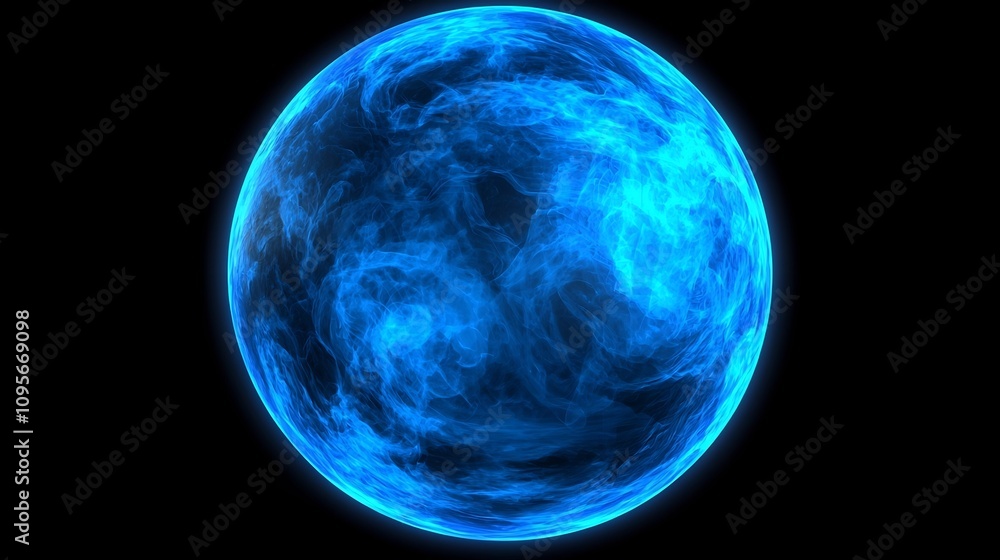 Poster luminous and vibrant 3d of the earth globe with soft atmospheric color gradients representing the co