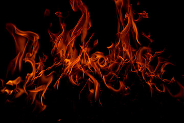 Blaze fire flame texture background. Fire sparks background. Abstract fire flame texture for banner...