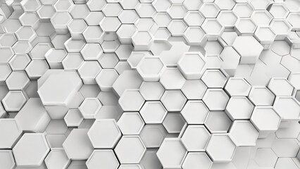 abstract background with hexagons