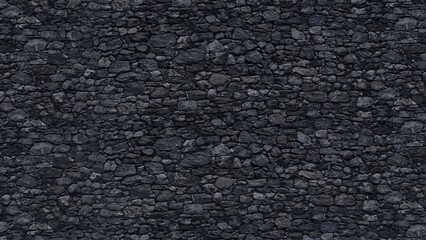 Random pattern black stone