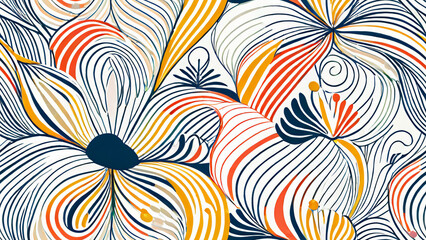 seamless pattern with flowers