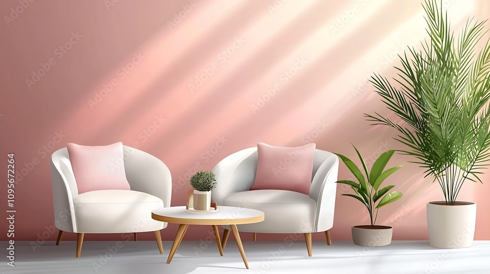Poster stylish and cozy home decor for small spaces featuring a modern and minimalist design with multipurp