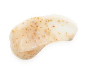 Smear of body scrub isolated on white