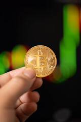 Vertical image of Bitcoin BTC
