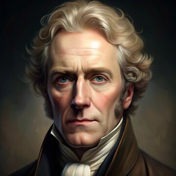 Realistic Portrait of Thomas Newcomen