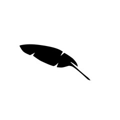 banana leaf silhouette icon