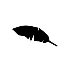 banana leaf silhouette icon