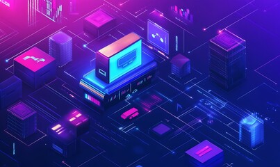 Procurement management and supply chain concept. Procurement icons related to logistics, supply chain, and inventory management. procurement in ensuring efficient business operations. delivery service
