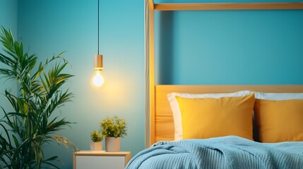 Cozy bedroom retreat modern home interior design serene environment inviting view relaxation concept