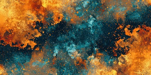 A textured background featuring a pattern of stars and galaxies, creating a cosmic effect suitable for posters or prints.