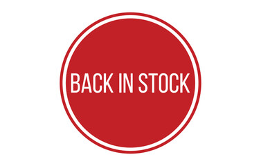 BACK IN STOCK Rubber Stamp Seal Vector illustration isolated on white background