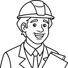 engineer or architect smiling and holding documents