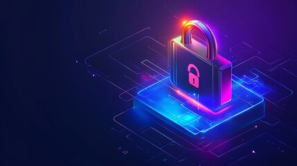 Secure registration environment glowing with encryption elements biometric verification holographic visuals and padlock icons emphasizing advanced security in user management 