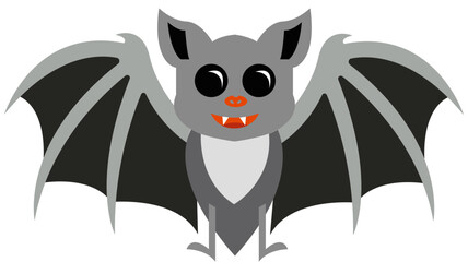 MURCIELAGO VECTORIZADO ANIMADO CORTE  COLR NEGRO