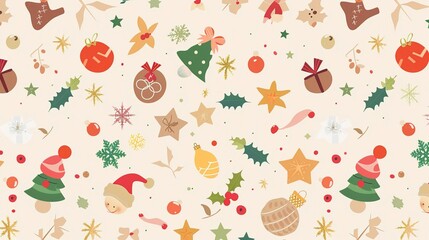Christmas Background Material Illustration - A Festive and Artistic Depiction for the Holiday Season. The Richly Colored and Detailed Illustration of the Christmas Background