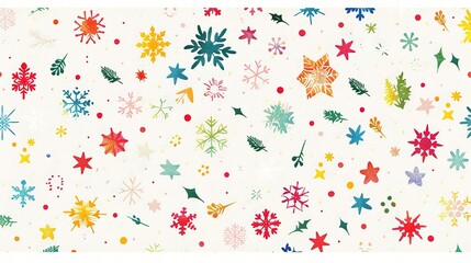 Christmas Background Material Illustration - A Festive and Artistic Depiction for the Holiday Season. The Richly Colored and Detailed Illustration of the Christmas Background