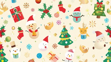 Christmas Background Material Illustration - A Festive and Artistic Depiction for the Holiday Season. The Richly Colored and Detailed Illustration of the Christmas Background