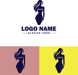 Modeling Agency icon Talent agency Model management Modeling firm flat logo sign symbol editable vector