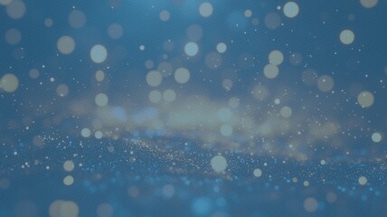 Fototapeta premium Bokeh Background with Abstract Particles and Dust: Elegant 3D Render of Glowing Shape and Gradient Colors for Business, Technology, Christmas Cards, Festive Glittering Decor, and Celebratory Events