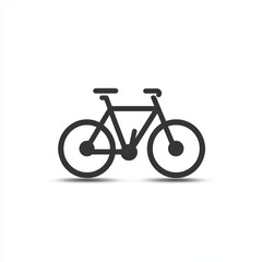 Fototapeta premium A simple graphic illustration of a bicycle, representing transport and leisure activities.