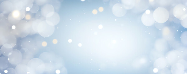 Obraz premium winter blurred copy space background with fir branch for banner background