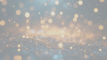 Bokeh Background with Abstract Particles and Dust: Elegant 3D Render of Glowing Shape and Gradient Colors for Business, Technology, Christmas Cards, Festive Glittering Decor, and Celebratory Events