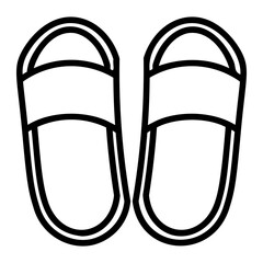 slippers Line Icon