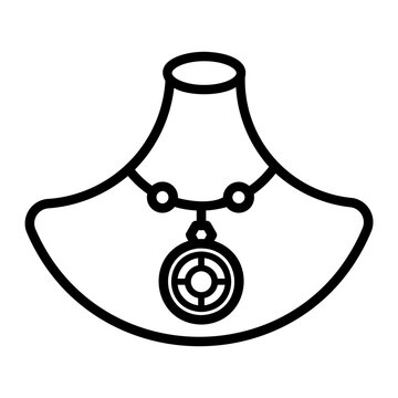 recommend clip art: necklace Line Icon