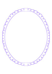 frame with ribbon Coquette style frame fit for birthday wedding engagement thematic party for decoration invitation lilac