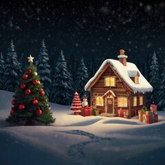 Christmas night in the city