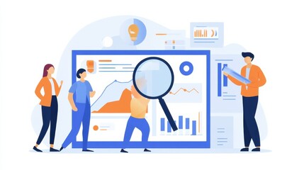 Data Analysis and Insights Visualization Concept