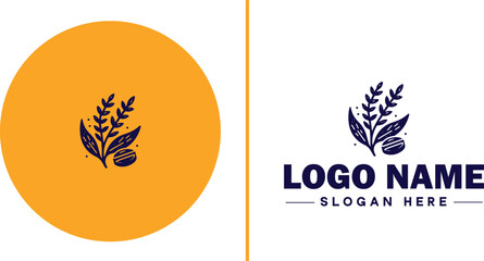 Herbal Medicine icon Herbal remedy Phytotherapy Botanical medicine flat logo sign symbol editable vector