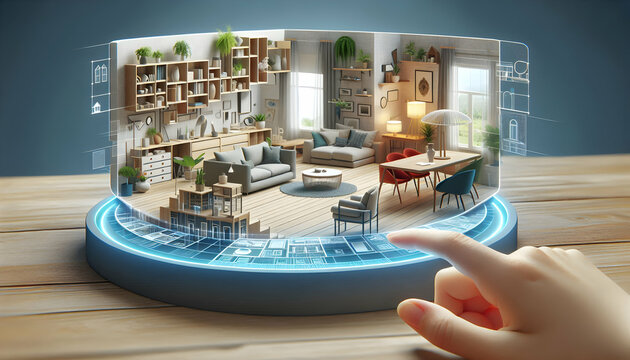 Medical 3D interactive interface for designing interior spaces, showing how 3D technology is transforming i2