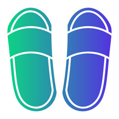 slippers Gradient icon