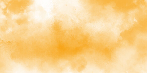 Orange beautiful and colorful watercolor background. Abstract fantasy smooth hand drawn digital art watercolor background with cloud smoke. Brushed painted grunge abstract background	
